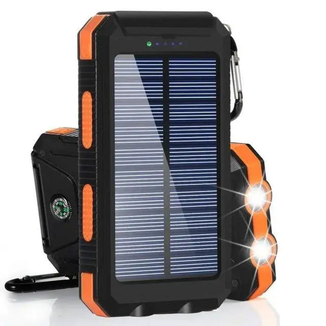 Solar Power Bank 80000mAh "Για λάτρες της φύσης,που δεν θέλουν να μένουν ποτέ χωρίς μπαταρία στις αγαπημένες τούς συσκευές