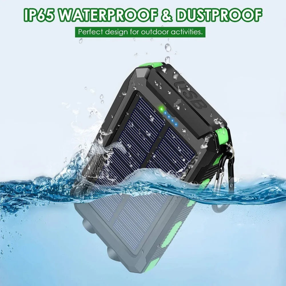 Solar Power Bank 80000mAh "Για λάτρες της φύσης,που δεν θέλουν να μένουν ποτέ χωρίς μπαταρία στις αγαπημένες τούς συσκευές