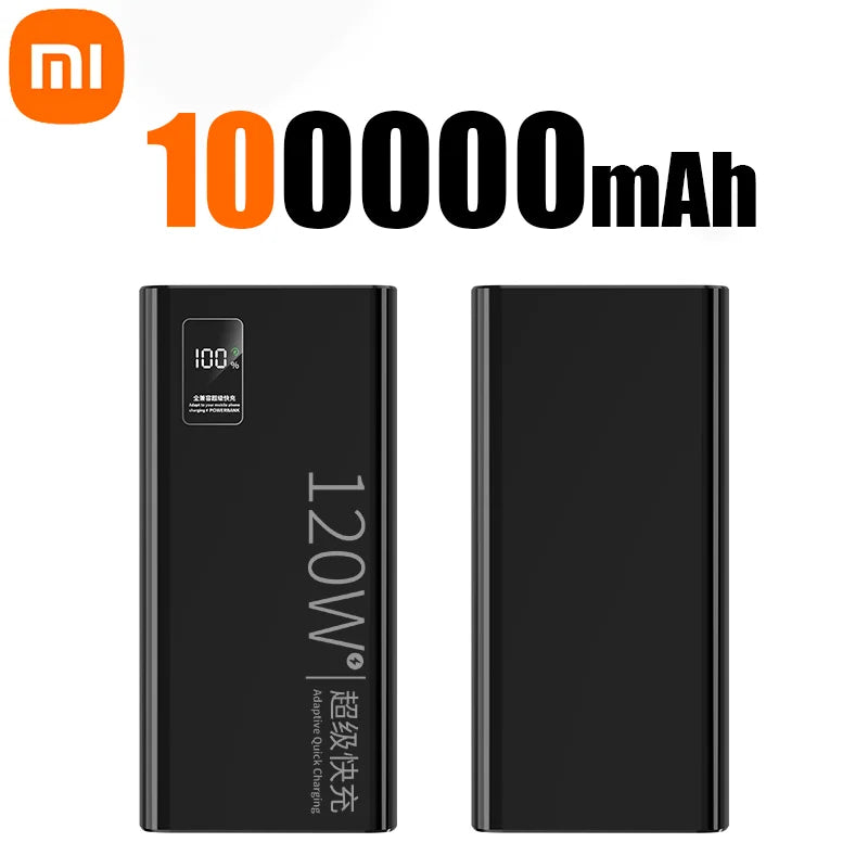 Xiaomi 120W Fast Charging 200000mAh CCC Certification High Capacity Power Bank Powerbank Portable External Battery For Iphone