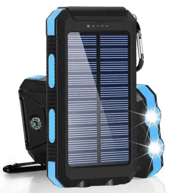 Solar Power Bank 80000mAh "Για λάτρες της φύσης,που δεν θέλουν να μένουν ποτέ χωρίς μπαταρία στις αγαπημένες τούς συσκευές