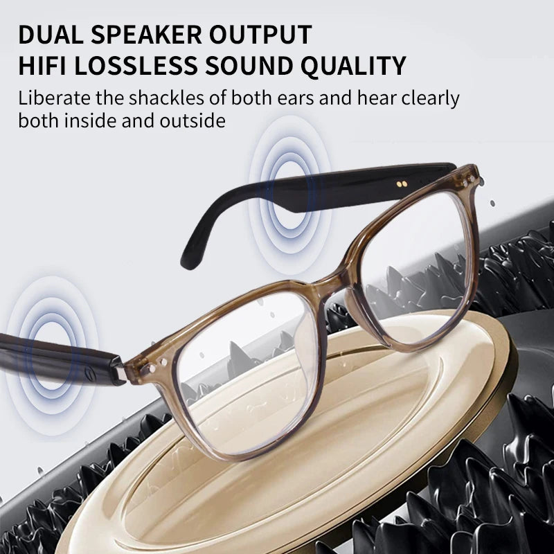 New Smart Glasses GS07 UV Protection Color Change Lenses Wireless Calls Earphones Bluetooth 5.4 Voice Assistant Sunglasses 2025