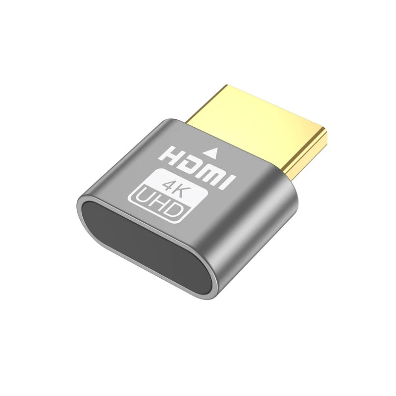4K HDMI Virtual Display Adapter Streaming Device Virtual Display High-Resolution Wireless Display Adapter Emulator Dummy Plug