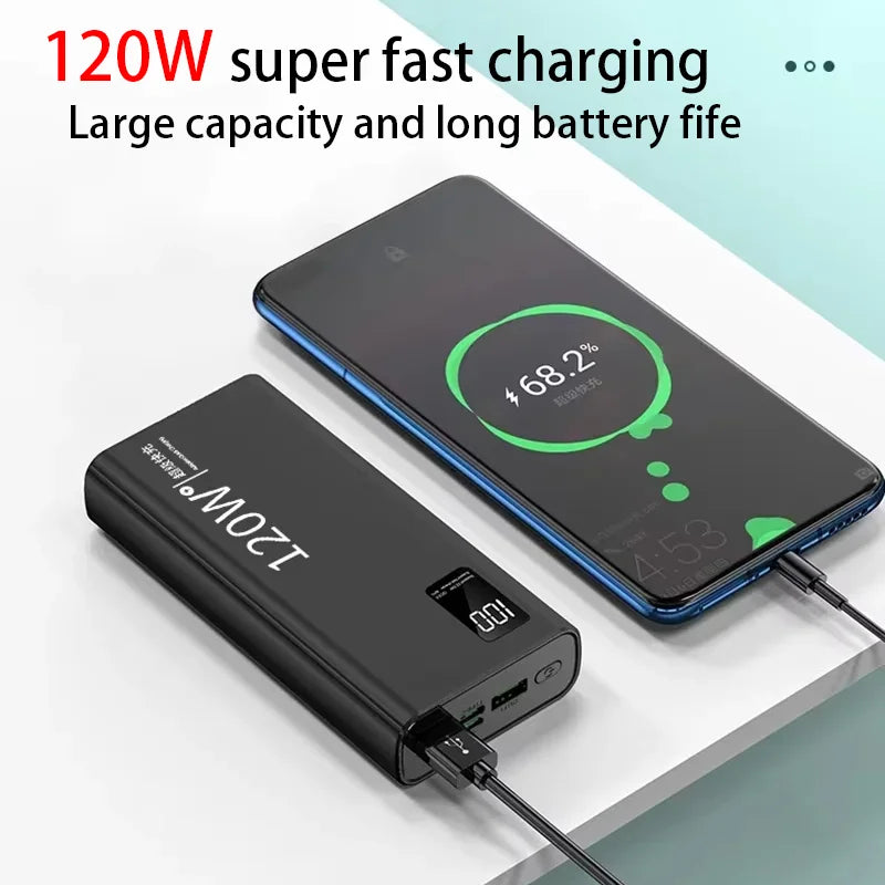 Xiaomi 120W Fast Charging 200000mAh CCC Certification High Capacity Power Bank Powerbank Portable External Battery For Iphone