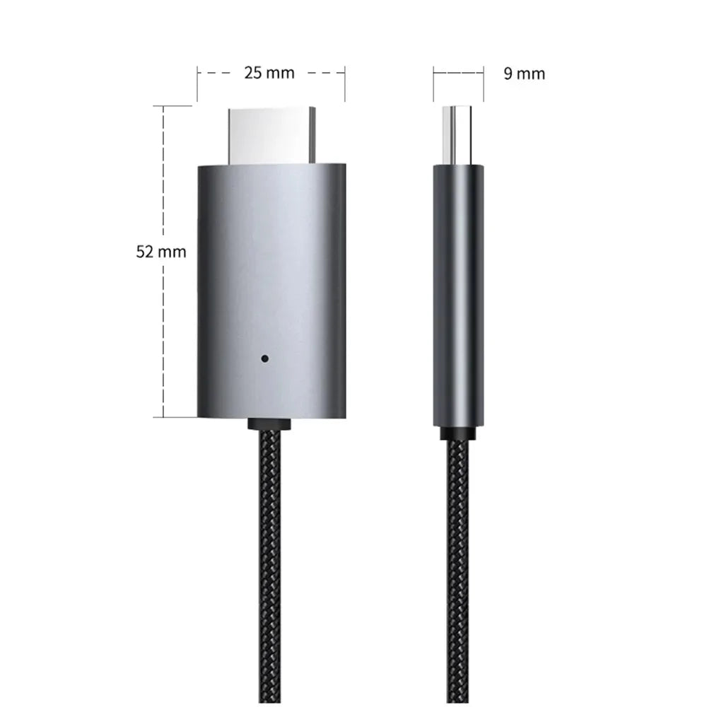 LD39 Wire HD Streaming Display TV Stick Dongle Micro USB Type C to HDMI Cable Mirroring Screen for Android Phone Tablet to TV
