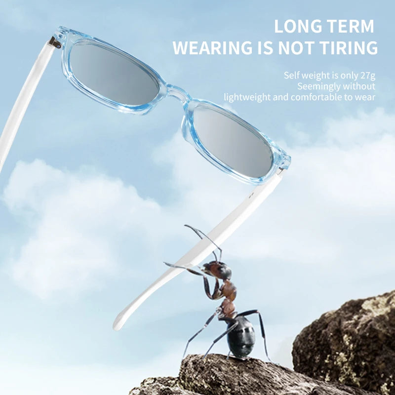 New Smart Glasses GS07 UV Protection Color Change Lenses Wireless Calls Earphones Bluetooth 5.4 Voice Assistant Sunglasses 2025