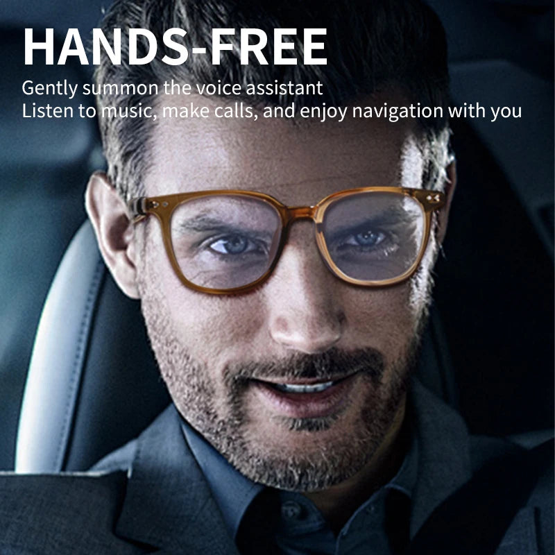 New Smart Glasses GS07 UV Protection Color Change Lenses Wireless Calls Earphones Bluetooth 5.4 Voice Assistant Sunglasses 2025