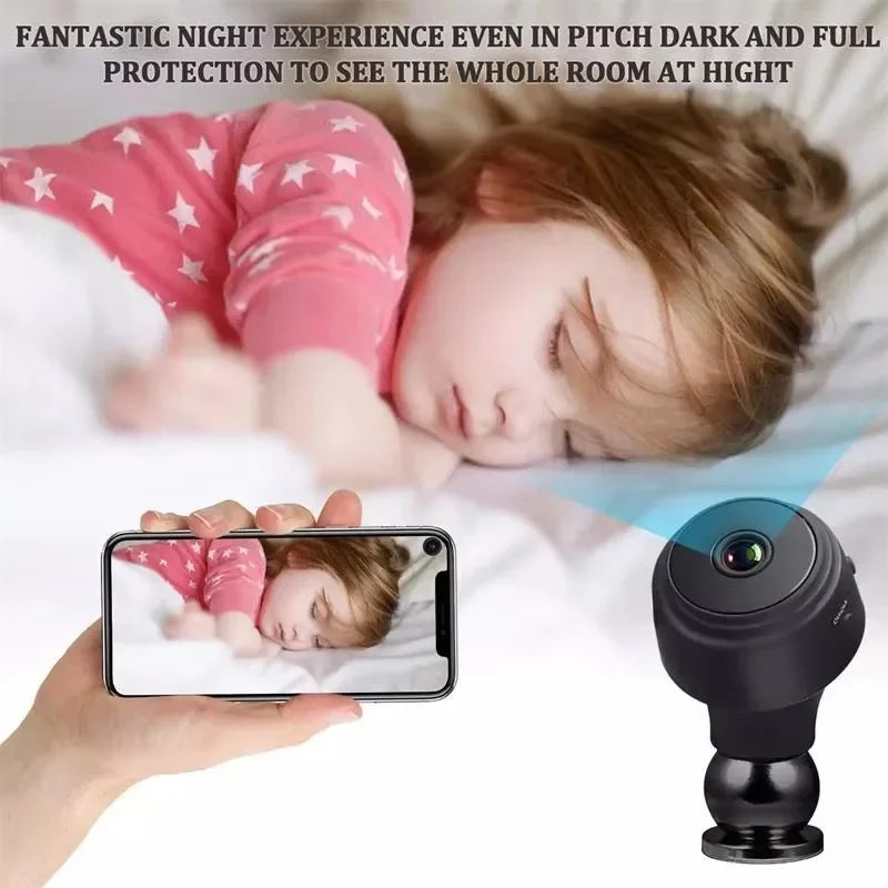 Smart Home A9 Mini Camera: WiFi Remote HD Surveillance & Wireless Monitoring in Compact Design