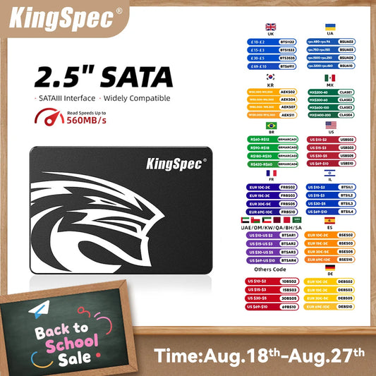 SSD Drive HDD 2.5 Hard Disk SSD 120GB 240GB 1TB 512GB 128GB 256GB HD SATA 4TB Disk Internal Hard Drive for Laptop PC KingSpec