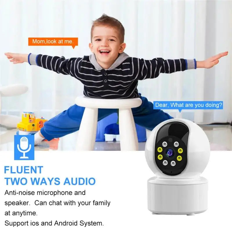Smart Rotatable Camera 4K HD WiFi 2-Way Audio Night Vision Monitor AI Human Detection Surveillance Protection IP Camera 2025 NEW