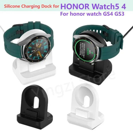 Charging Station for Honor Watch 5 4 Charging Bracket for Vertical Charging Silicone Dock for Honor watch GS4 GS3 Charger Bracke