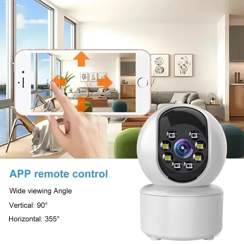 Smart Rotatable Camera 4K HD WiFi 2-Way Audio Night Vision Monitor AI Human Detection Surveillance Protection IP Camera 2025 NEW