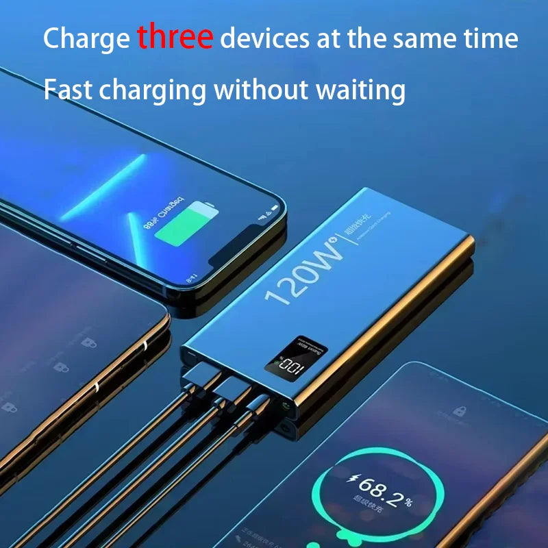 Xiaomi 120W Fast Charging 200000mAh CCC Certification High Capacity Power Bank Powerbank Portable External Battery For Iphone