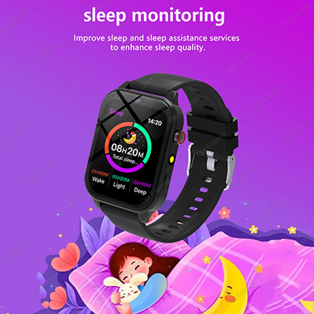 2025 Kid Smart Watch Child HD Touch Screen Games Smartwatch Music Watch Boy Girl Gift Children Smartwatch For IOS Android Q19