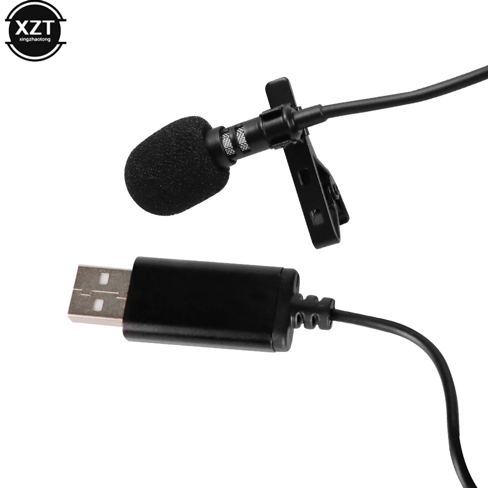 New Portable Laptop Microphone USB Omni-directional Stereo Microphone Live Streaming Recording Microphone