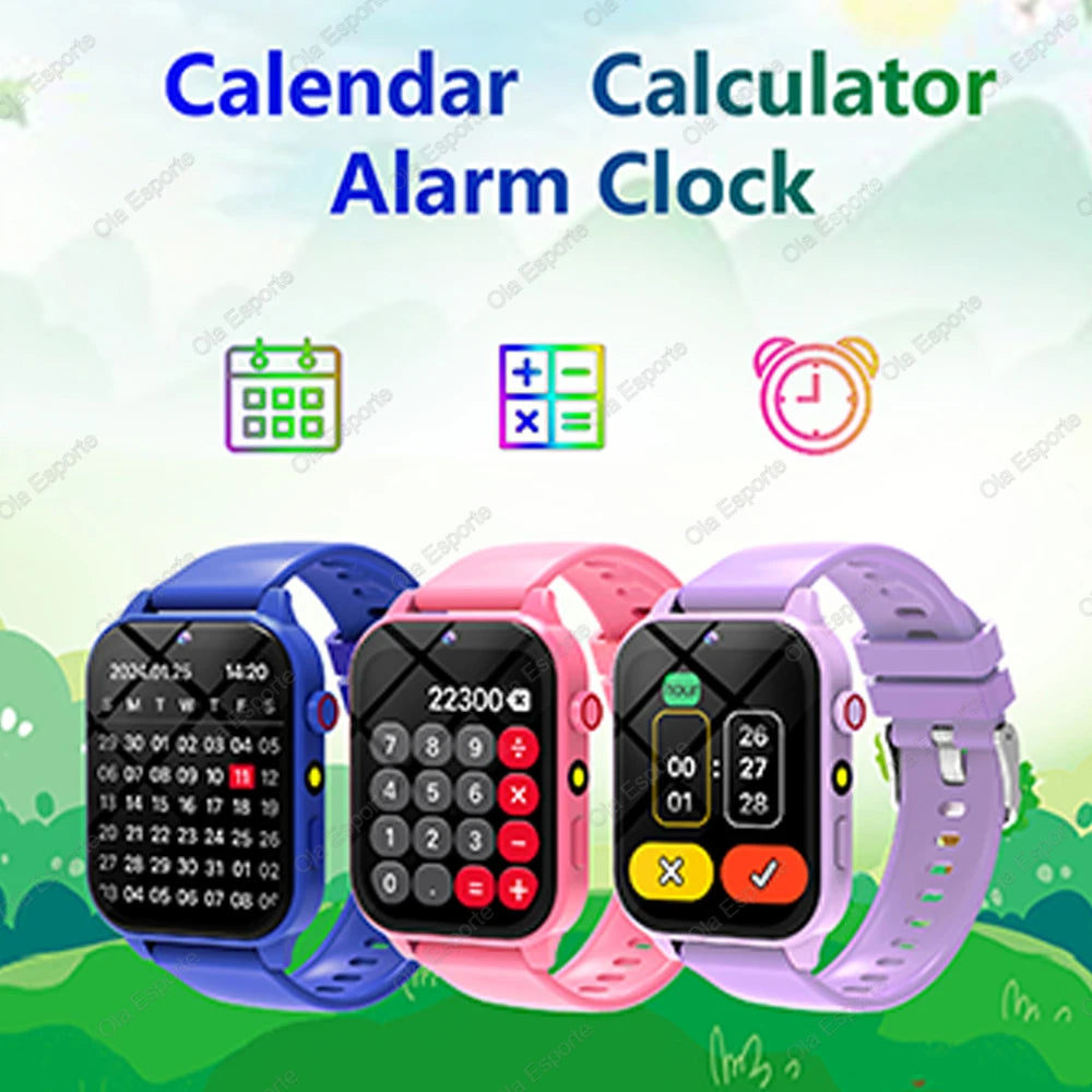 2025 Kid Smart Watch Child HD Touch Screen Games Smartwatch Music Watch Boy Girl Gift Children Smartwatch For IOS Android Q19