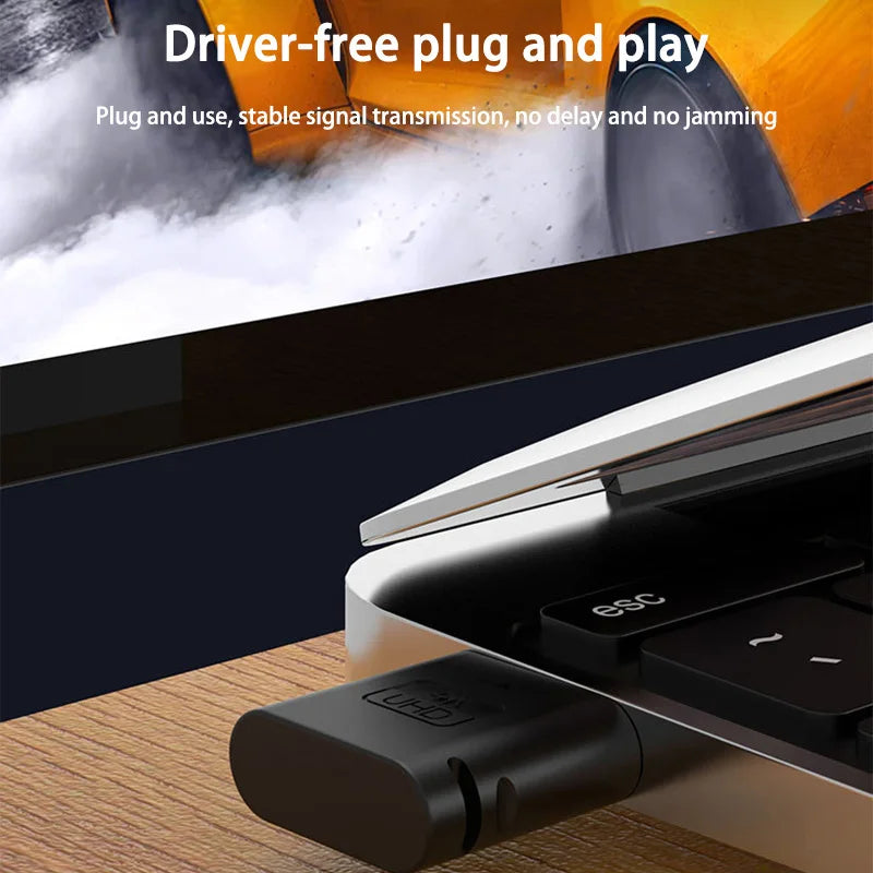 4K HDMI Virtual Display Adapter Streaming Device Virtual Display High-Resolution Wireless Display Adapter Emulator Dummy Plug