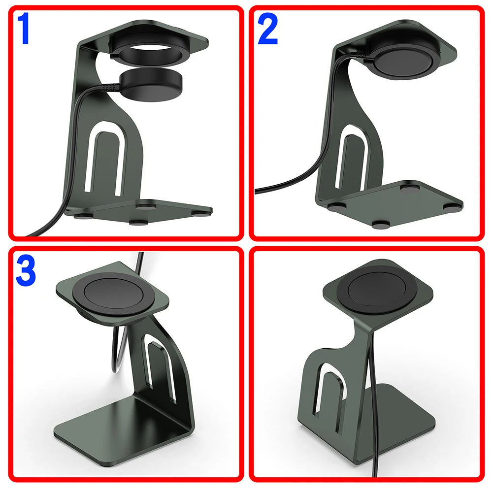 Charging Dock Fast Tidy Charging Charging Station Aluminum Alloy Charger Base Anti-scratch for Galaxy Watch6/watch6 Classic