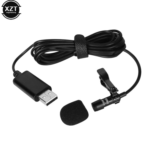 New Portable Laptop Microphone USB Omni-directional Stereo Microphone Live Streaming Recording Microphone